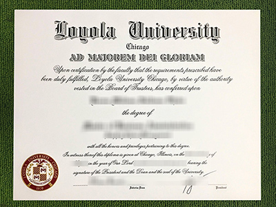 Loyola University Chicago diploma, Loyola University Chicago fake certificate,