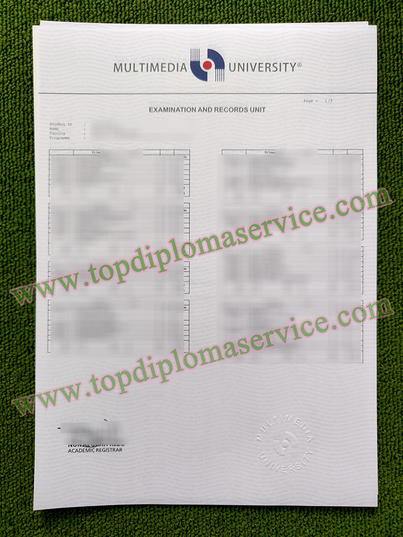 Multimedia University transcript, MMU transcript,