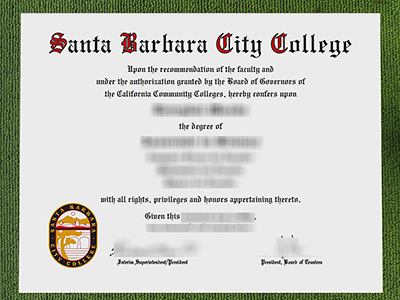 Santa Barbara City College diploma, Santa Barbara City College fake certificate,