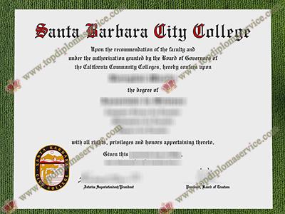 Santa Barbara City College diploma, Santa Barbara City College fake certificate,