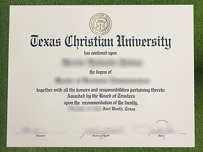 Texas Christian University diploma, Texas Christian University fake certificate,