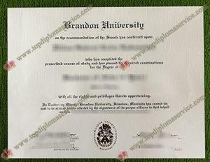 fake Brandon University diploma, Brandon University certificate,