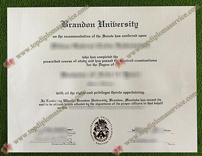 fake Brandon University diploma, Brandon University certificate,