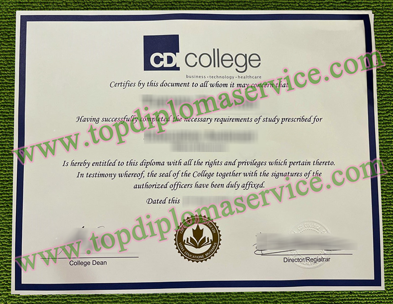CDI College certificate