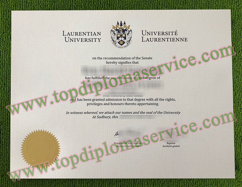 Laurentian University degree, Laurentian University certificate,