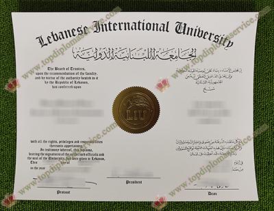 Lebanese International University degree