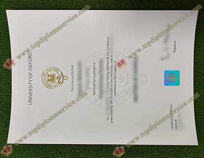 University of Oxford fake certificate