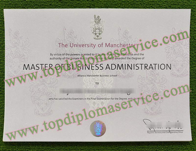 University of Manchester diploma