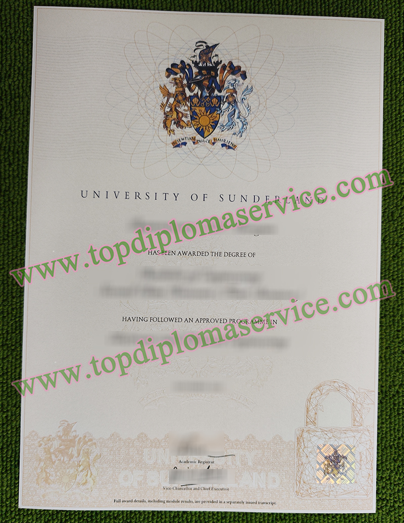 University of Sunderland diploma, University of Sunderland degree,