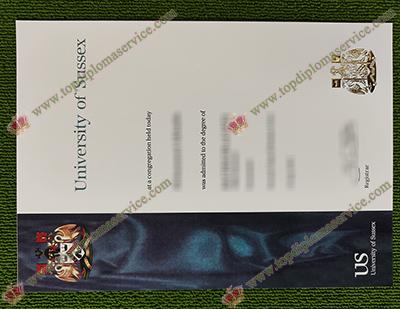 University of Sussex diploma certificate