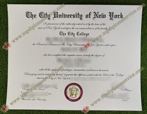 CUNY City College diploma