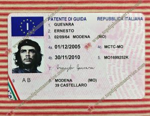 Italy driving licence, Italian ID,
