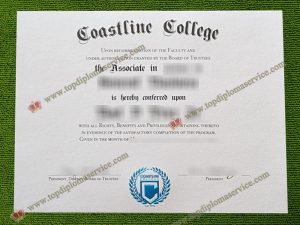 Coastline College diploma