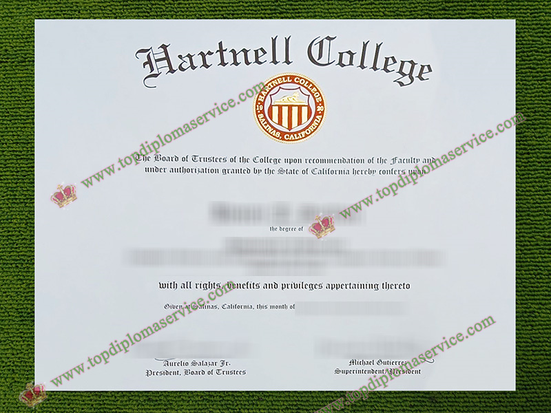 Hartnell College diploma