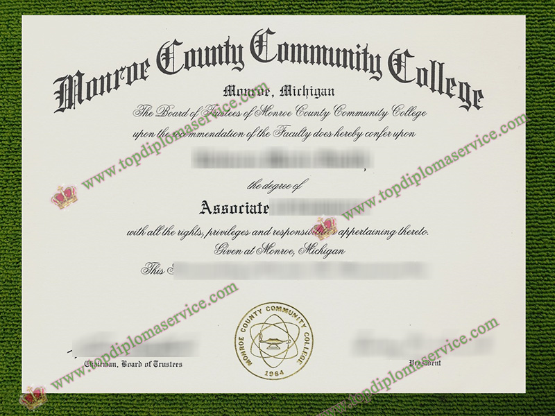 Monroe County Community College diploma
