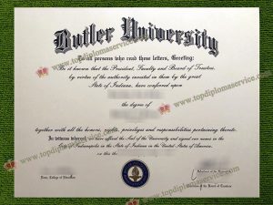 Butler University diploma