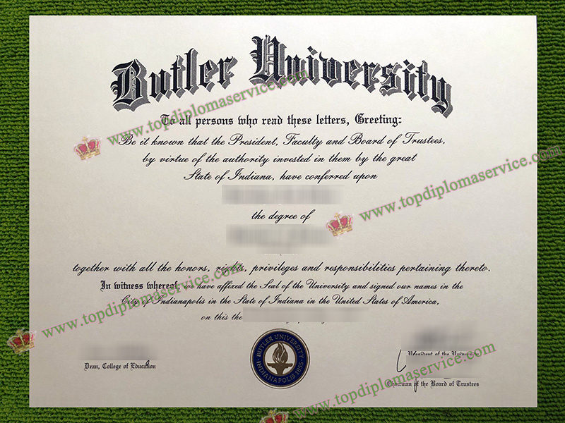 Butler University diploma