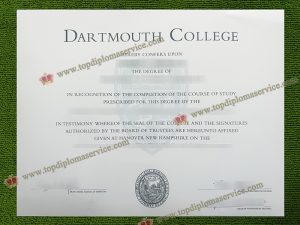 Dartmouth College diploma