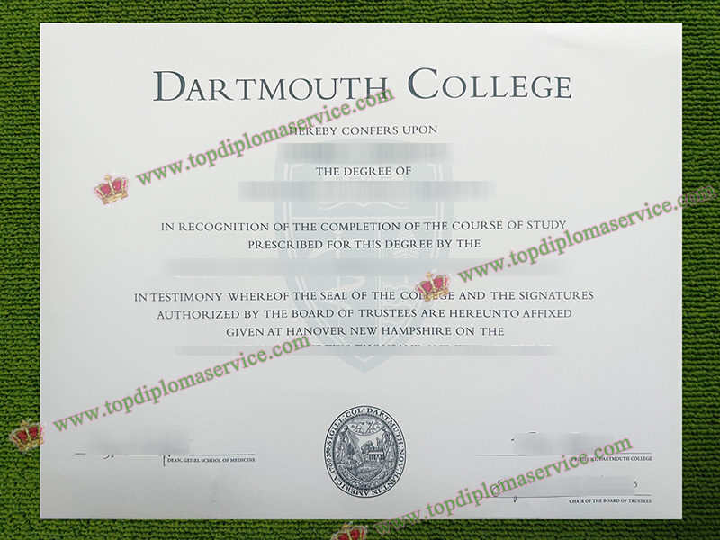 Dartmouth College diploma