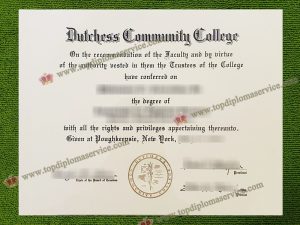 Dutchess Community College diploma