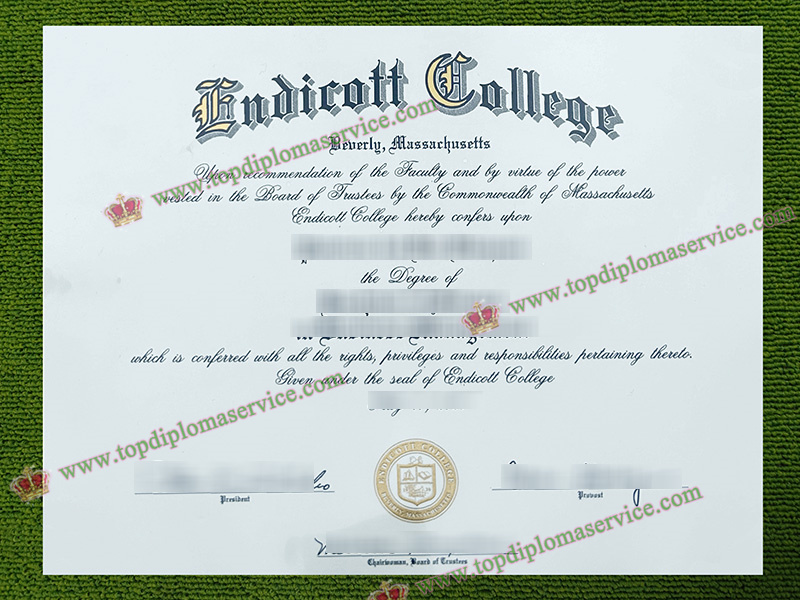 Endicott College diploma