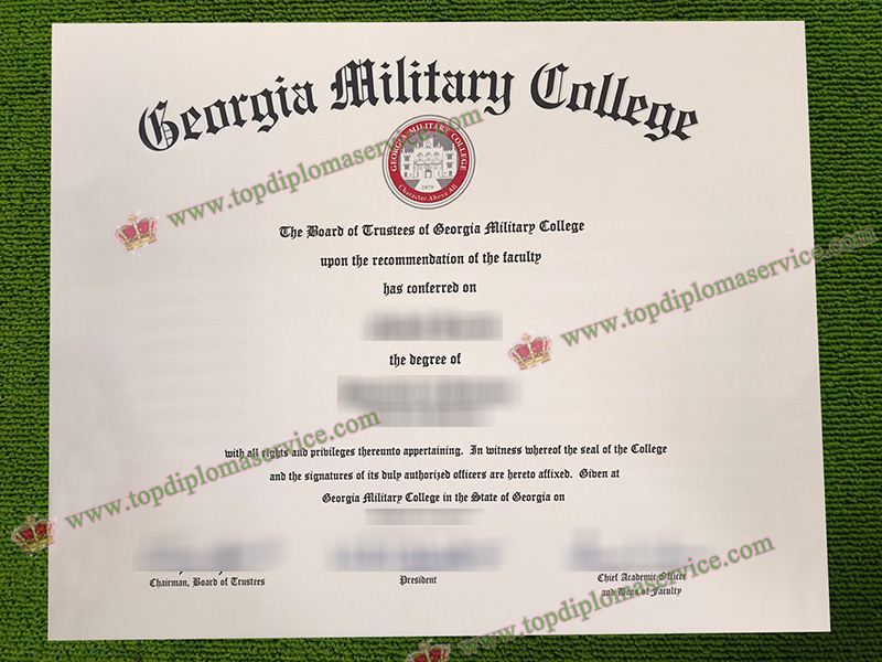 Georgia Military College diploma