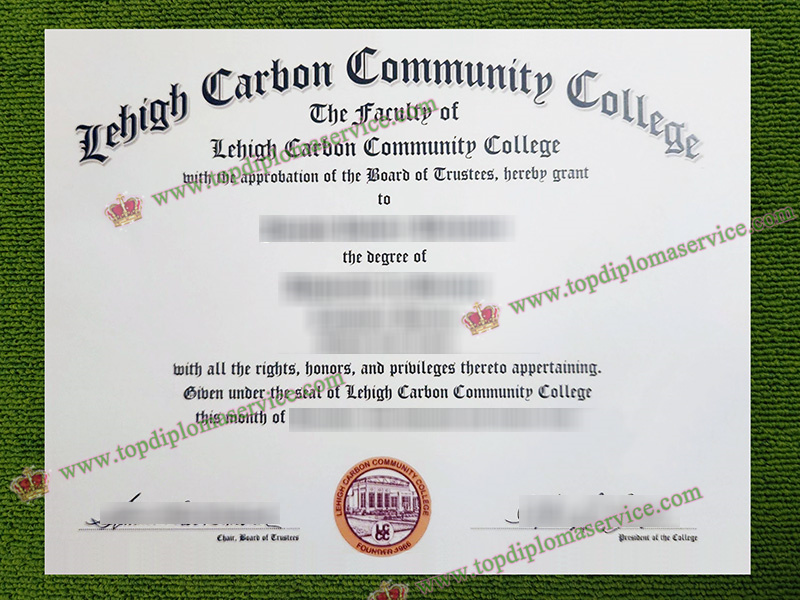 Lehigh Carbon Community College diploma