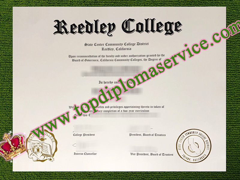 Reedley College diploma