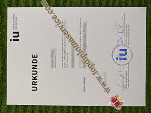 IU Internationale Hochschule diploma